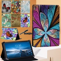 tablet case for lenovo tab e10 10 1 inchtab m10 10 1 inch butterfly series print pattern folding stand cover casepen