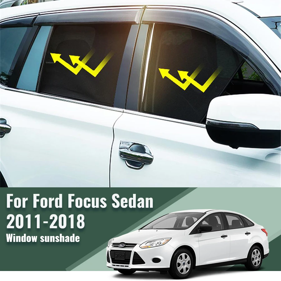 Для Ford Focus Sedan MK3 2011-2018 переднее лобовое стекло рамка занавеска магнитный