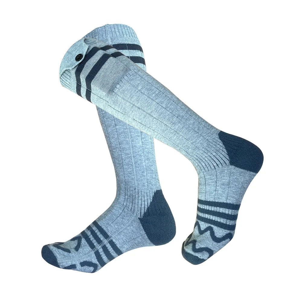 Лыжные носки с подогревом электрические термоноски на всю ногу согревающие для