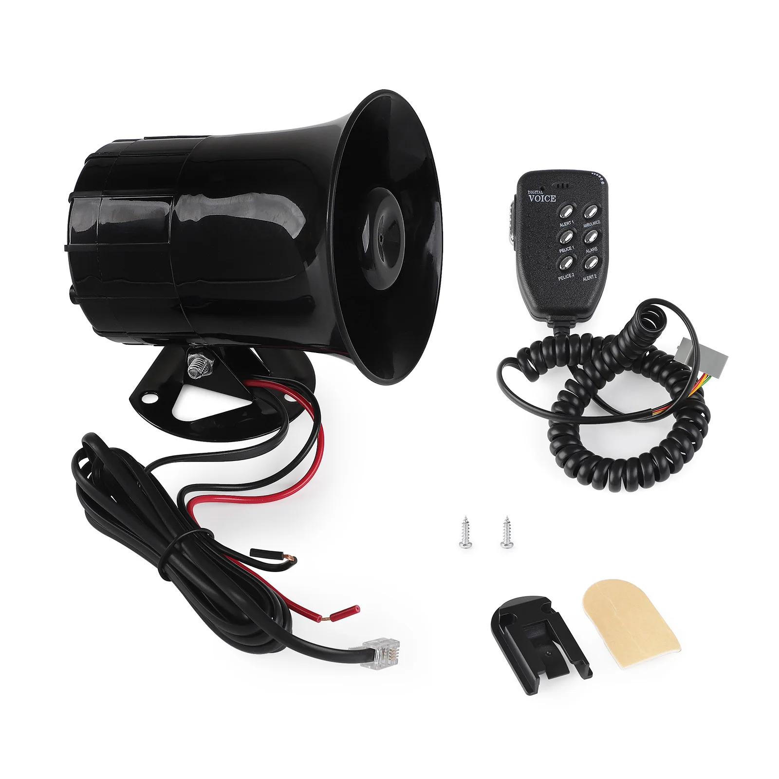 

100 Вт Громкоговоритель С 6 Звуковыми Тонами Для Мотоцикла, Автомобиля, Грузовика - Предупреждающая Сирена Автомобиля