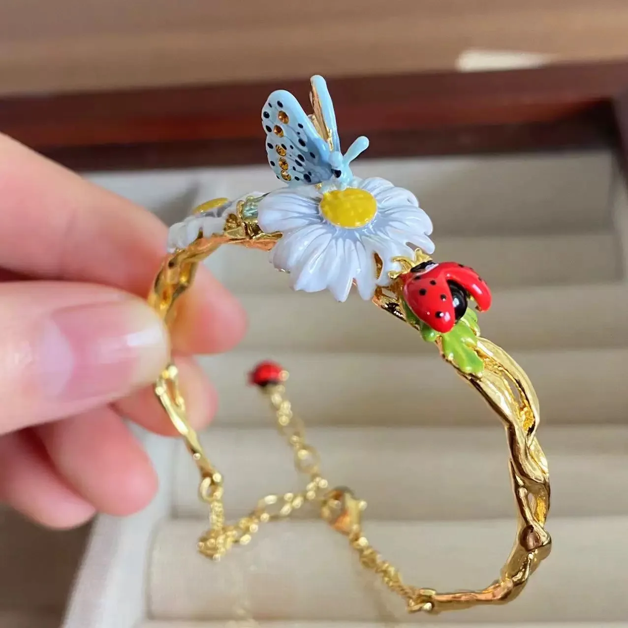 Европа и США эмалированная глазурь бабочка цветы листья серьги ожерелье набор