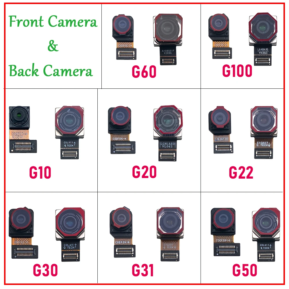 Оригинал протестирован для Motorola Moto G10 G20 G22 G30 G31 G50 G60 G100 основная задняя большая и маленькая Передняя камера Модуль гибкий кабель