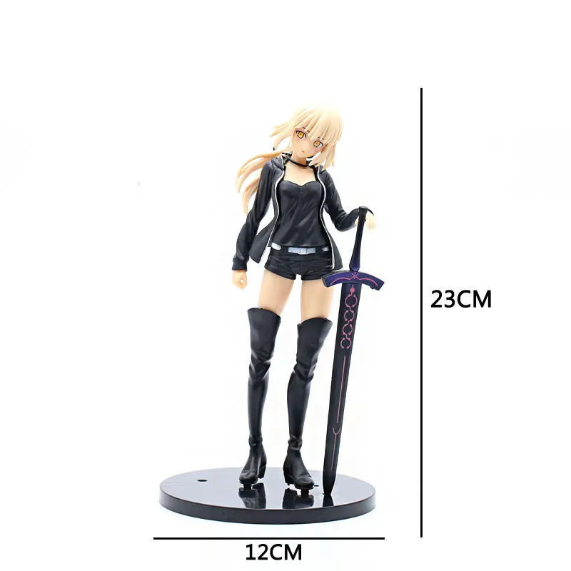 

23cm Fate Stay Night Figure Anime Casual Clothes Saber PVC Action Figure Collectible Model Toys Kid Gift