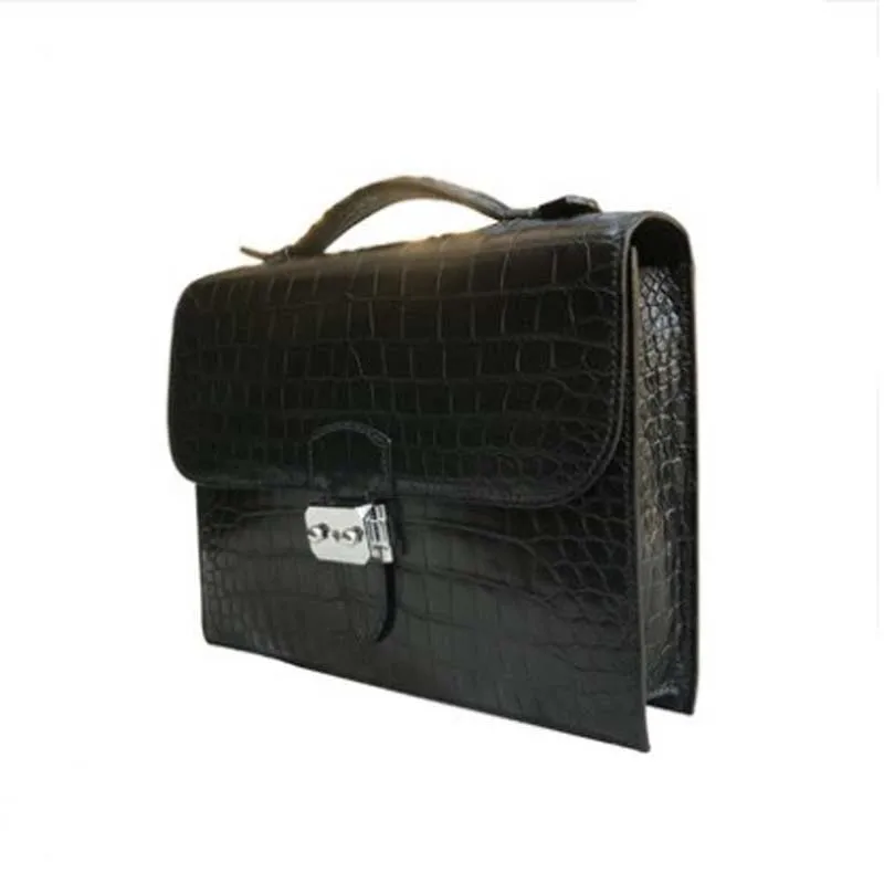 KEXIMA yongliang men crocodile  leather bag new crocodile female handbag fashionable male handbag briefcase for men and women