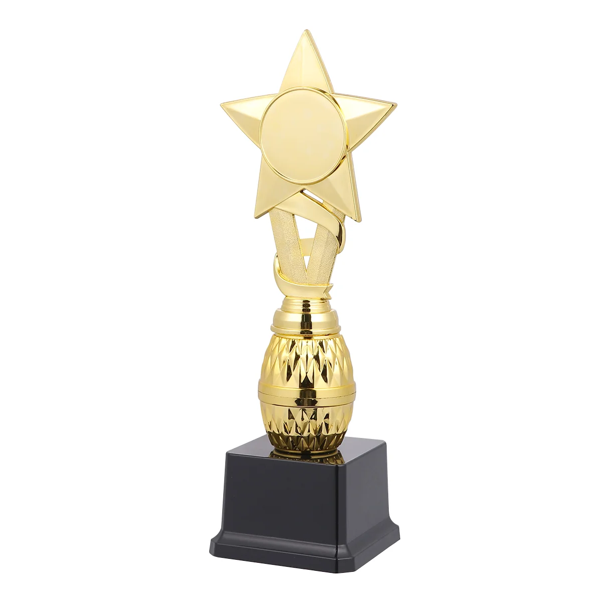 

29cm Competitions Plastic Trophy Kids Ribbon Star Reward Trophy Creative Activity Award Cup Sports medals