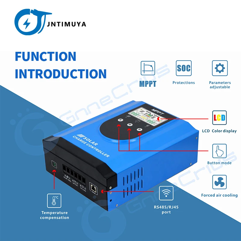 Контроллер заряда солнечной батареи JNTIMUYA 60A 80A 100A mppt 240 в зарядка AGM Gel литиевая