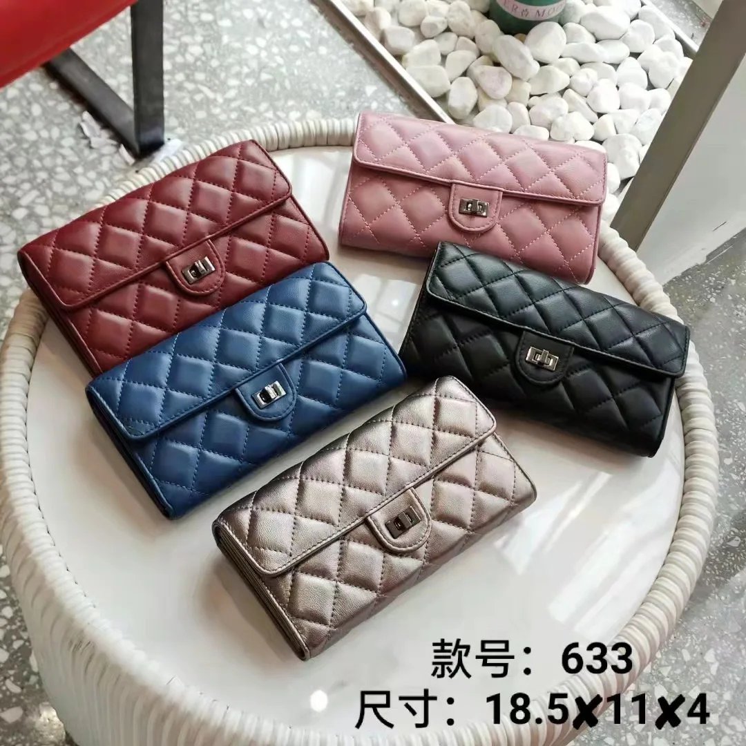 

CHMK 2023 Long Women Wallets Clutch Purse Luxury Brand Wallets Trendy Coin Purse Card Holder