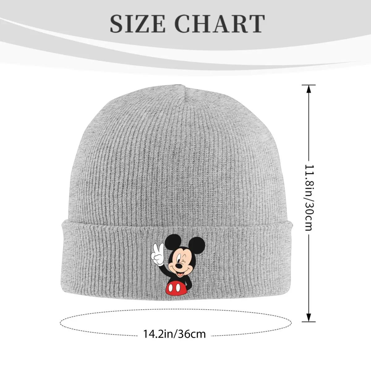 Микки Маус да мультфильм милые вязаные шапки для женщин мужчин облегающие осень