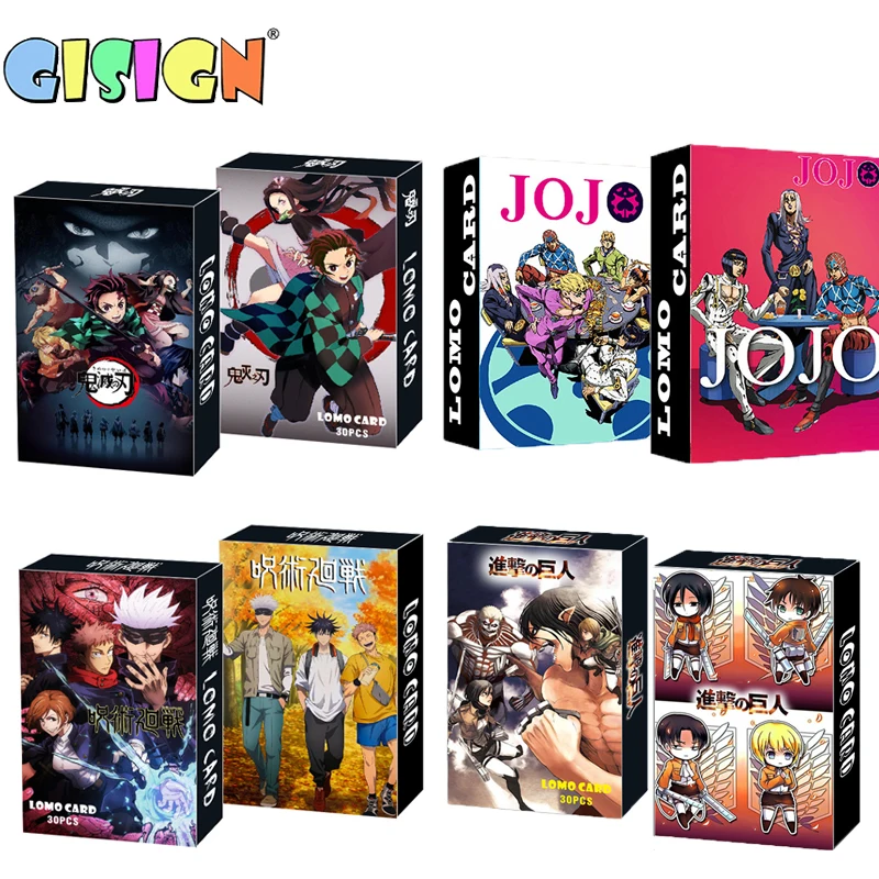 

30 шт./кор. аниме демон убийца JOJO Токио Мстители CardsCartoon открытка артбук реквизит LomoCard подарок коллекция игрушек для детей