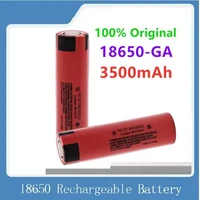 2021 original ncr 18650ga high discharge 3 7v 3500mah 18650 rechargeable battery flashlight flat top lithium battery