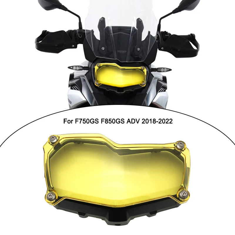 

For BMW F750GS F850GS ADV F850 GS F 750GS Adventure 2018-2022 2021 Headlight Guard Protector Cover Head Lamp Light Patch Grille