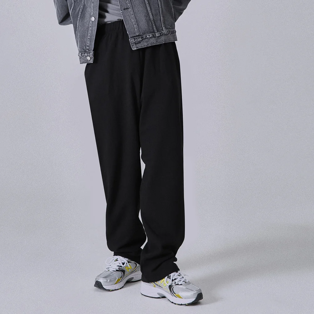 

pants men's Casual small feet spring waist stretch, wide leg, loose, large men's pants, Korean straight men's pants