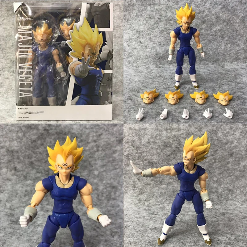 

2022 New Anime Dragon Ball Demoniacal Fit SHF Vegeta Bejīta Yonsei Head Sculpture Headsculpt Set Accessories 1/12 Pearl Color