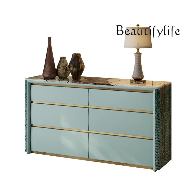 Легкий роскошный шкаф с шестью ведрами модный мраморный высококачественный для