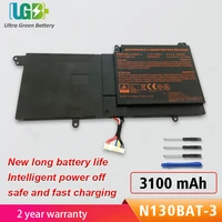 ugb new n130bat 3 battery for clevo n130bat 3 6 87 n130s 3u9a n130bu 130wu n131bu n131wu np3130 pro 13 14 n130bu