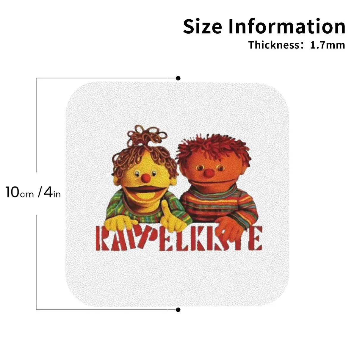 Фото Ratz Und Rube Rappelkiste Подставки Кухонные салфетки Нескользящие изоляционные коврики для чашек Кофейные коврики для декора Домашняя посуда Подушечки Набор из 4 шт. №3