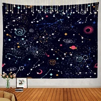 space tapestry aesthetic science stars galaxy wall hanging tapiz pared psychedelic bedroom decor room decoration home art mural