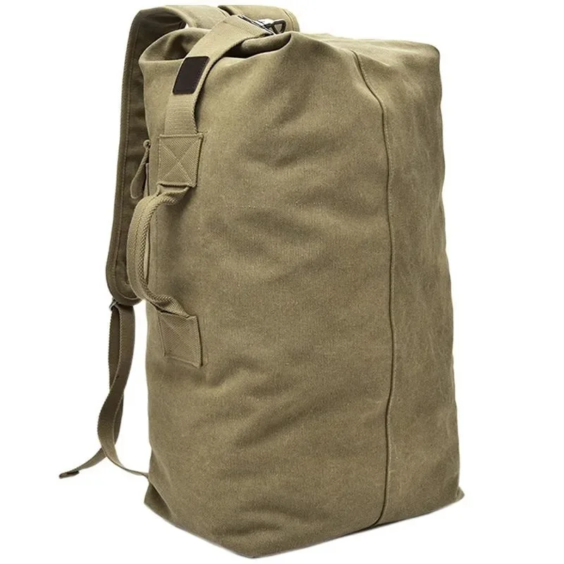 Men's Large Capacity Rucksack Man Travel Bag Mountaineering Backpack Male Luggage Canvas Bucket Shoulder Bags for Boys Backpacks