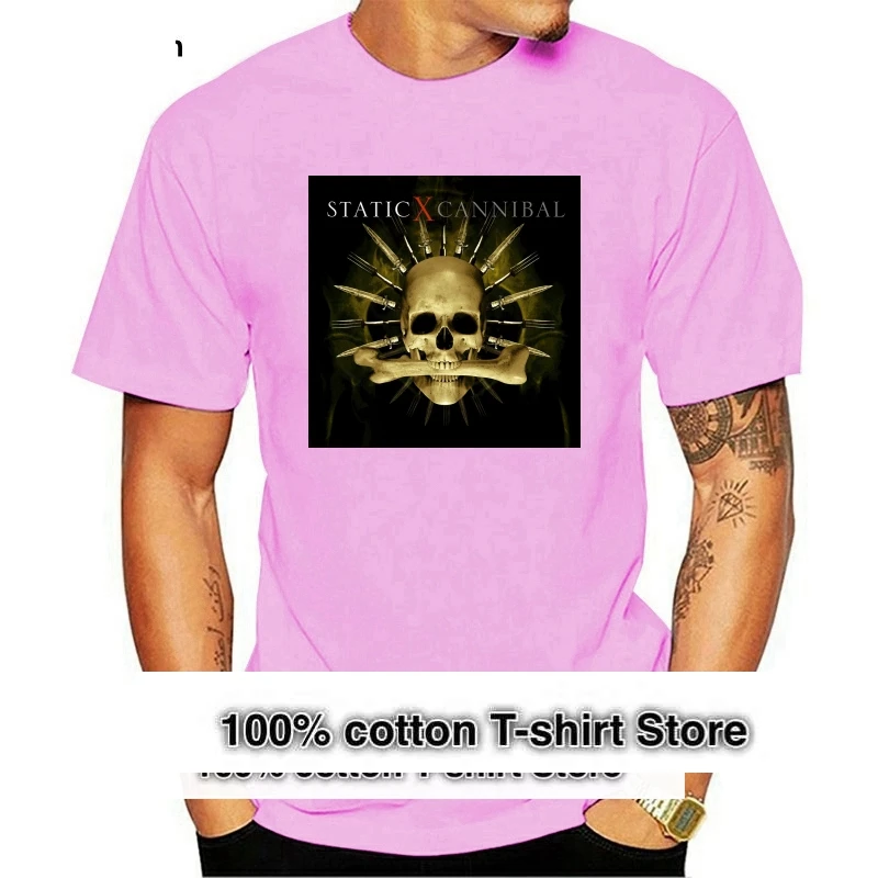 Static-X Cannibal Metal Rock Band Men's Black T-Shirt Size S To 3XL Plus Size Clothing TEE Shirt
