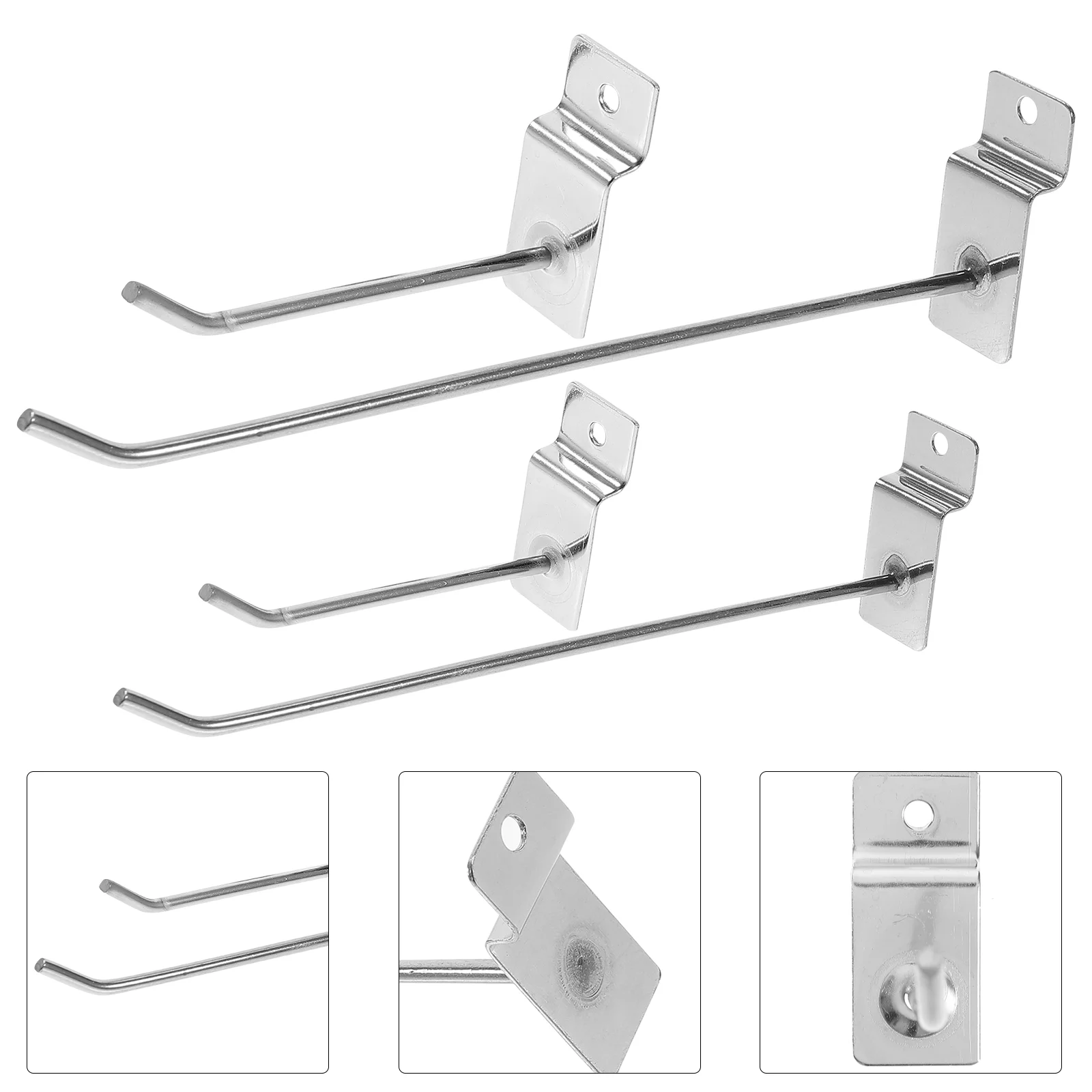 

50 Pcs Slot Hook Metal Peg Board Supermarket Display Hook Ordinary Metal Pegboard Hook Iron Peg Board Tool Utility Hooks