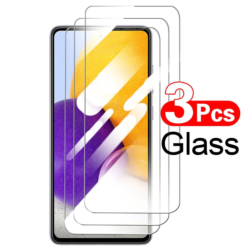 

3PCS Tempered Glass for Samsung A72 A52 A50 A12 A03S A21S Screen Protector on Samsung Galaxy A71 A72 A10 A20 A70 A31 A32 Glass