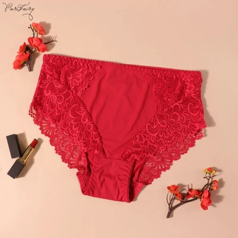 Parifairy Panties Sexy Panty Briefs Lace Panties Women Underwear Lingerie Panties for Female Ladies Floral Pantys Underpants