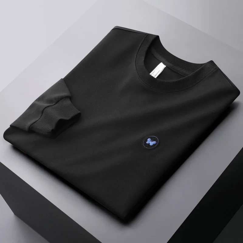 Высококачественный резиновый свитер с круглым вырезом и бабочками модный