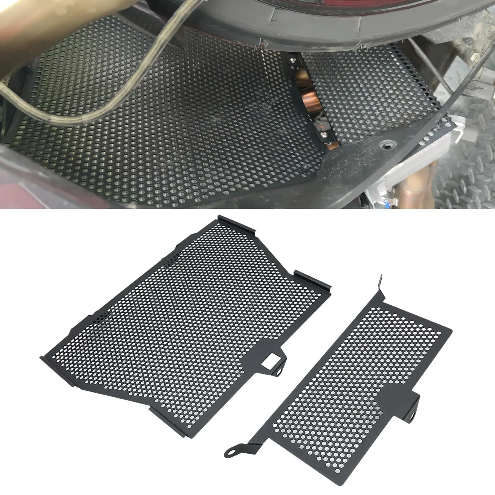 

Защитная крышка радиатора из алюминиевого сплава заменяет Профессиональные черные защитные запасные части