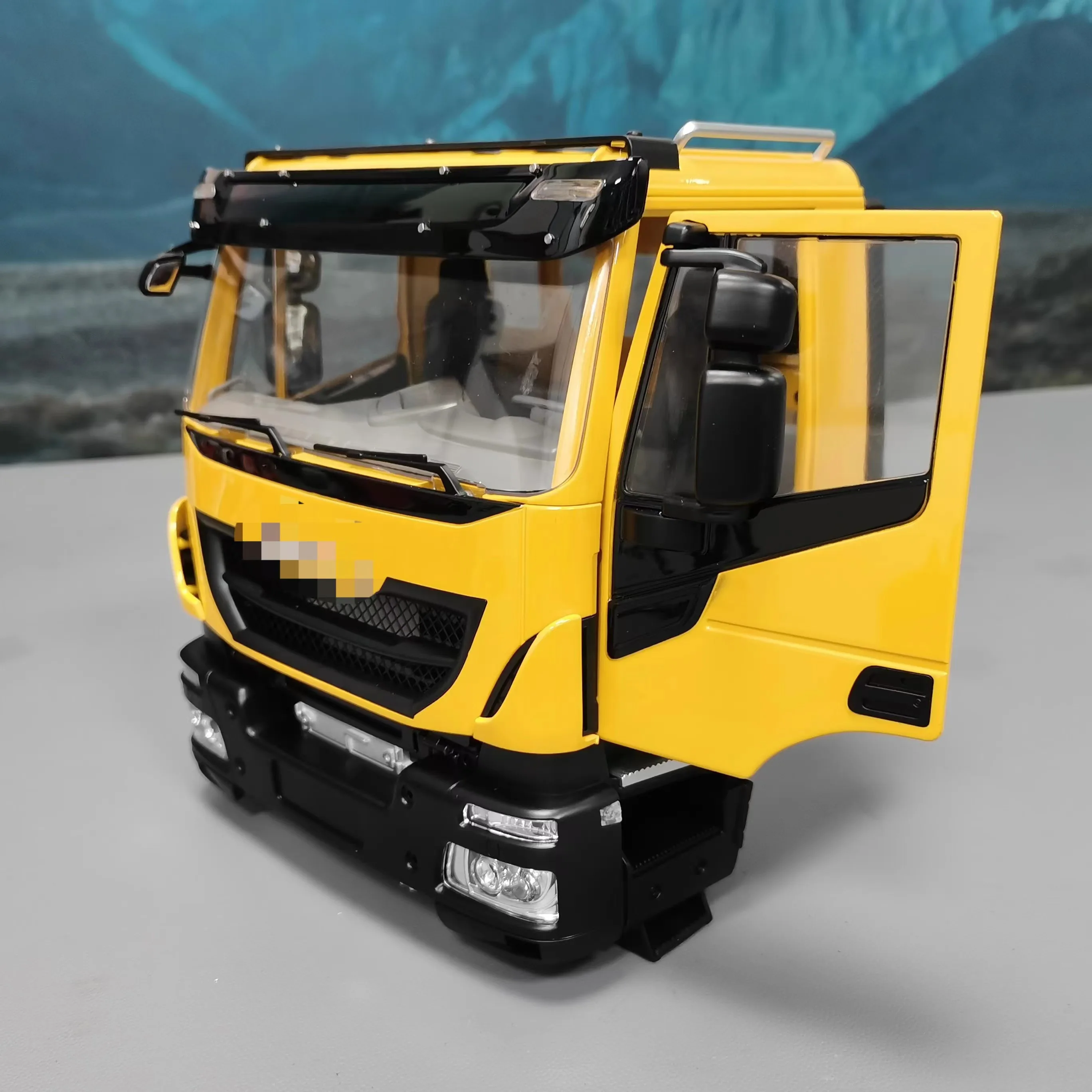 

1/14 For Iveco Tamiya Car Shell Mud Head Tractor Engineering Head Diy Modified For Tamiya Lesu Rc Truck Trailer Tipper