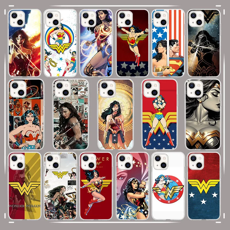 AU-62 Прозрачный чехол Super Wonder Girl для Moto One Zoom Action Hyper Macro Vision E4 G6 G7 Fusion Play Plus Power