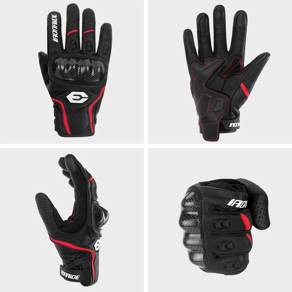 Мужские Мотоциклетные Перчатки Летние Дышащие С Полным Пальцем Для Мотокросса