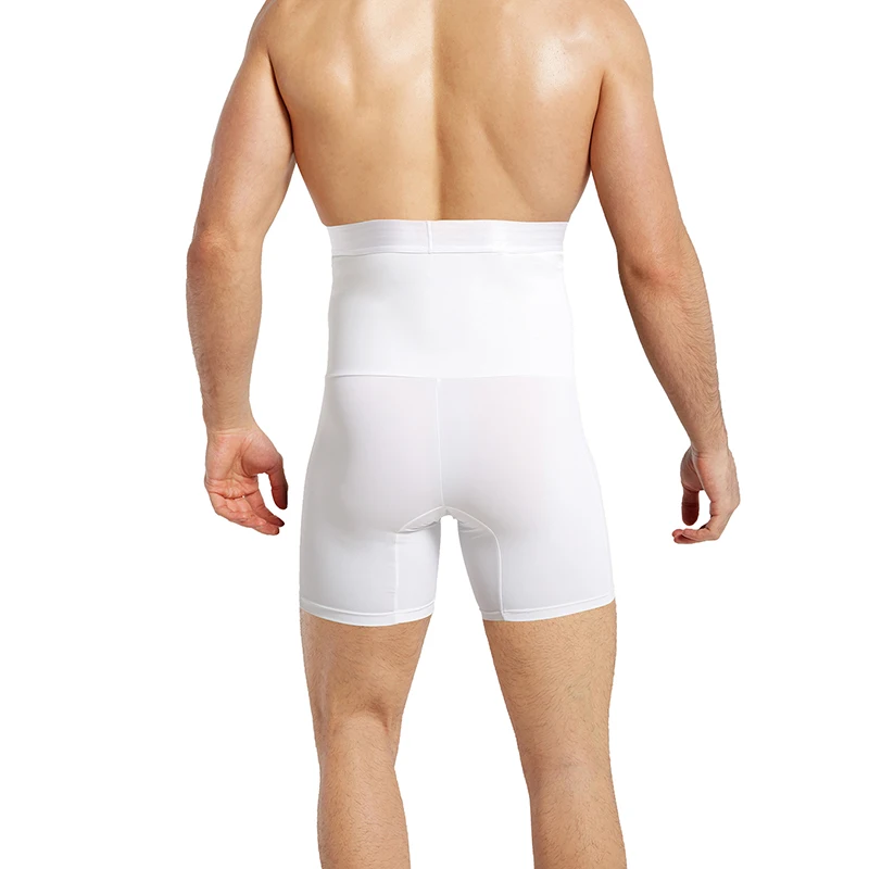 Plus Size Men High Waist Abdominal Underpants Shaping Waist Super Tight Thin Hip Pants Summer Men's High Waist Boxer Underpants