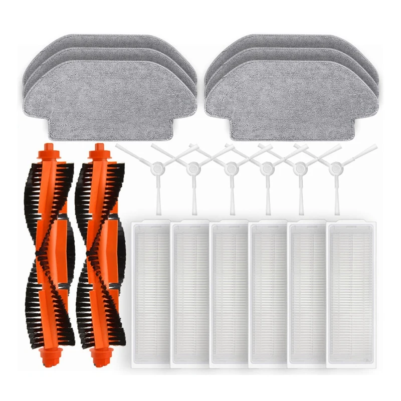 

Main Side Brush Hepa Filter Mop Cloth Replacement Accessories Fit For Xiaomi Robot Vacuum S10 S12 B106GL