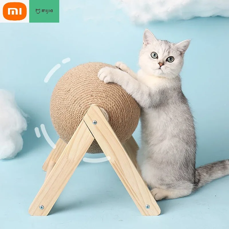 

XIAOMI MIJIA Cat Scratching Ball Toy Kitten Sisal Rope Ball Board Grinding Paws Toys Cats Scratcher Wear-resistant Pet Furniture