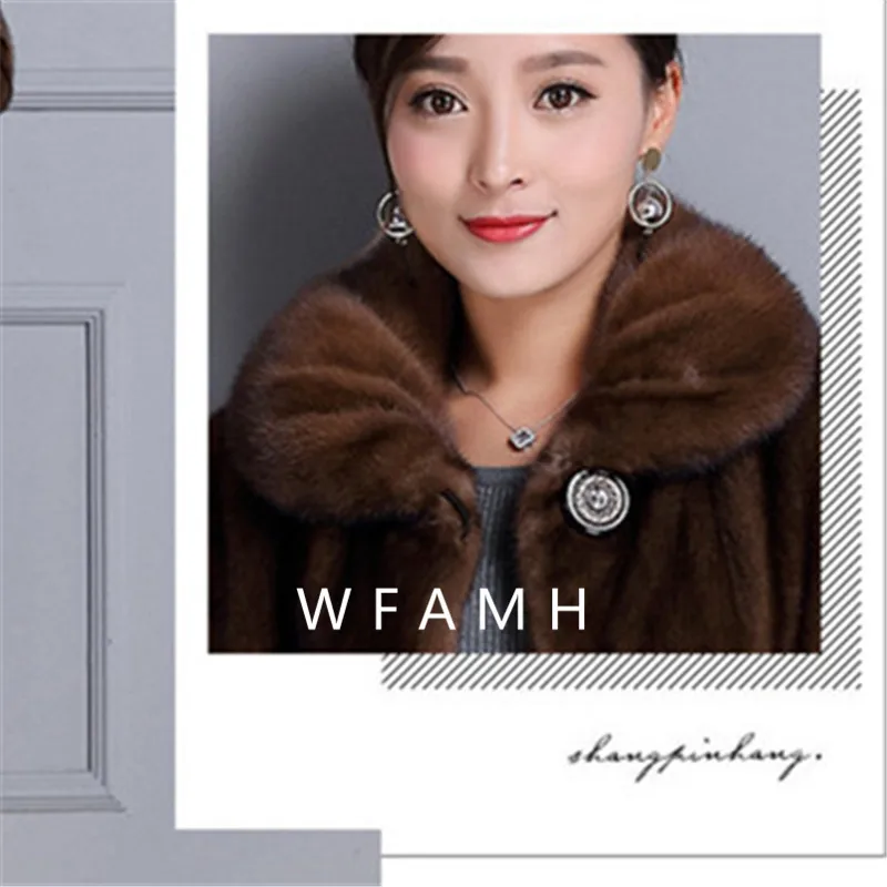 New Women's Winter Coat 2022 Coats Woman Winter 2022 Fur Mink Fur Thick Winter High Street Other Slim Real Fur Coats