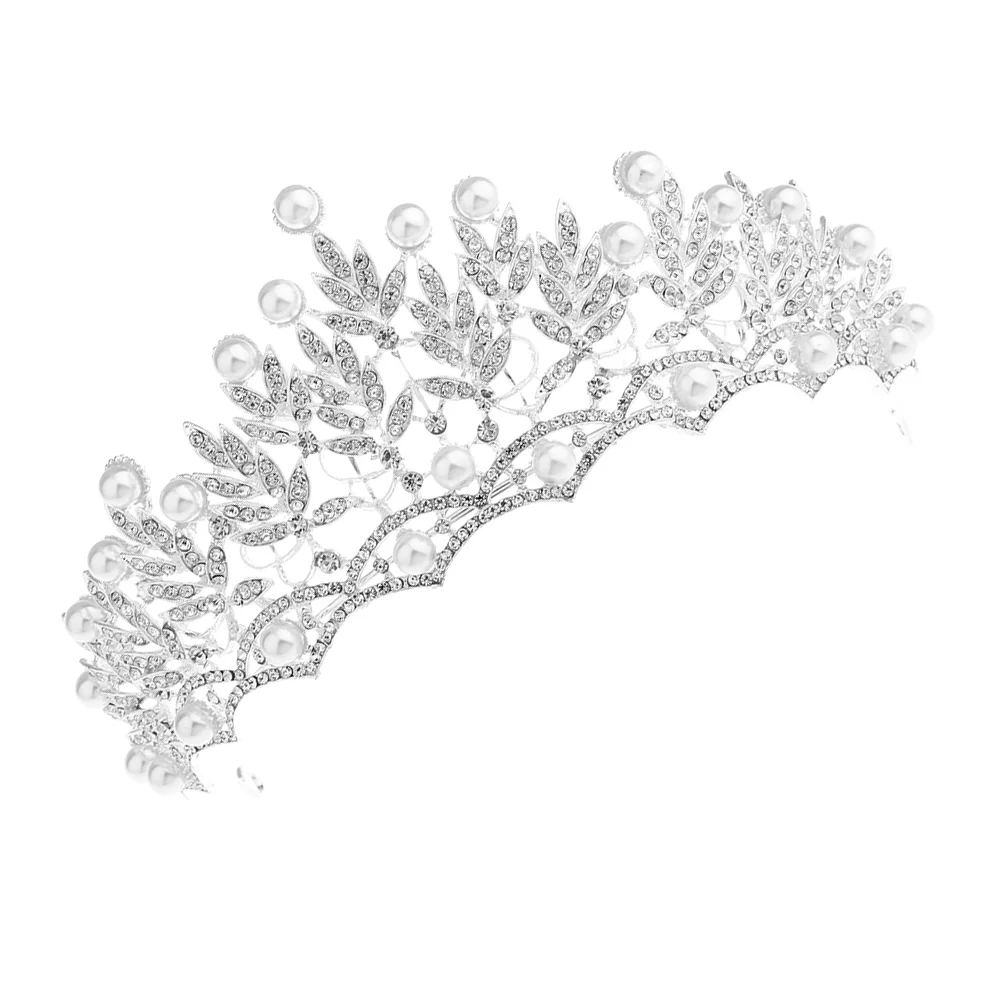 

Женский обруч для волос, свадебная тиара с жемчугом