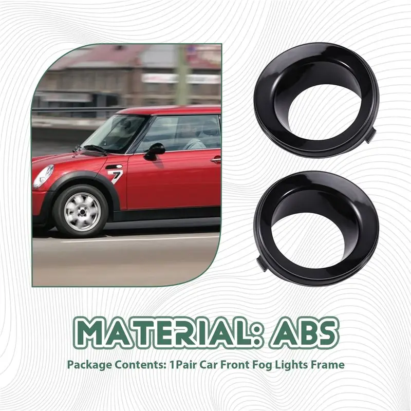 Фото Рамка-накладка передней противотуманной фары для Mini R50 R52 R53 2002-2006 - Номера деталей 51117127941 и 51117127942 - Boom №5