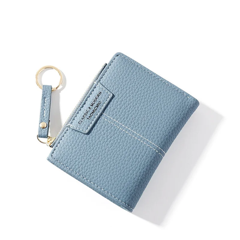 

New Brand Yellow Women Wallet Soft PU Leather Female Purse Mini Hasp Card Holder Coin Short Wallets Slim Small Zipper Purse 2023