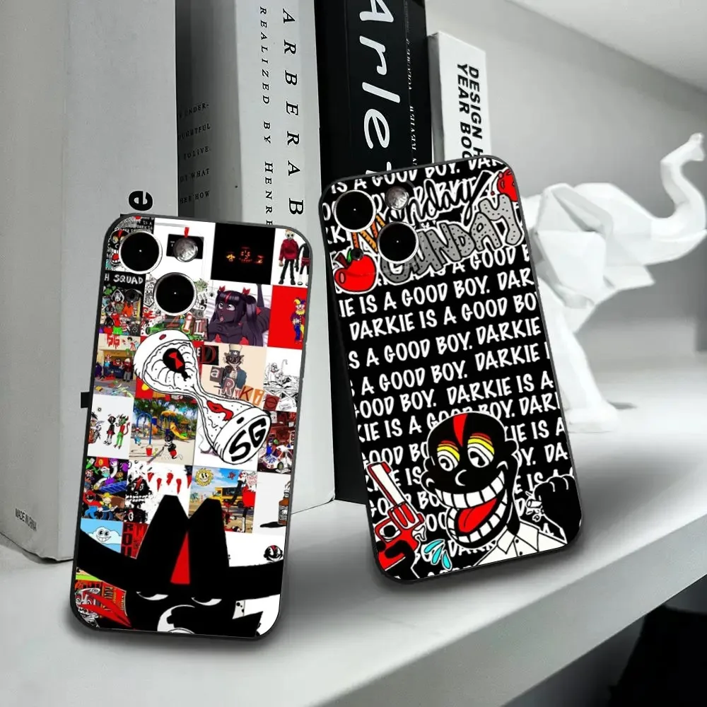 Чехол для телефона L-Lil D-Darkie iPhone 16 15 14 13 12 Mini 11 Pro XR X XS MAX 7 8 Plus силиконовый чехол