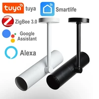 tuya smart life led spotlights 12w dimmable zigbee assistant alexa spot led track lighting ceiling surface mounted wall lamp