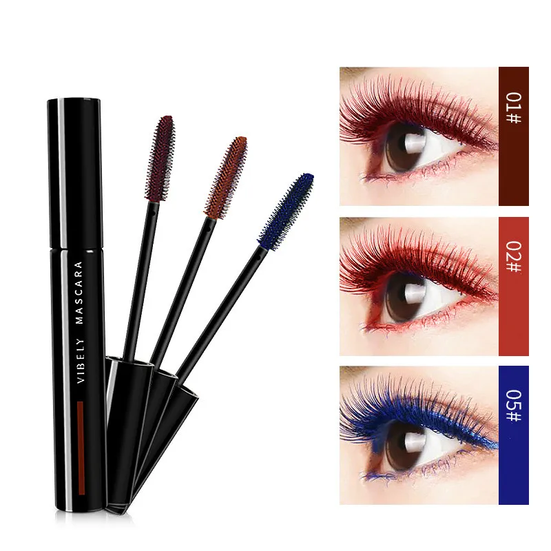 

5 Color 3d Mascara Fiber Lashes Curling Thick Lengthening Eyelashes for Women Natural Makeup Cosmetics