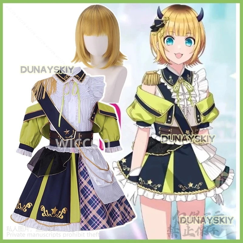 Аниме Oshi No Ko MemCho Косплей iDOLM@STER Костюм Лолиты Платье Идол Униформа Парики Для
