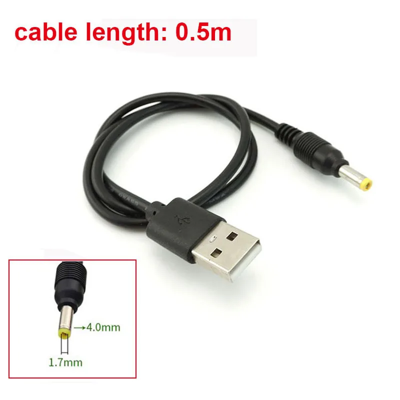 

USB кабель адаптер DC 5V 3A черный