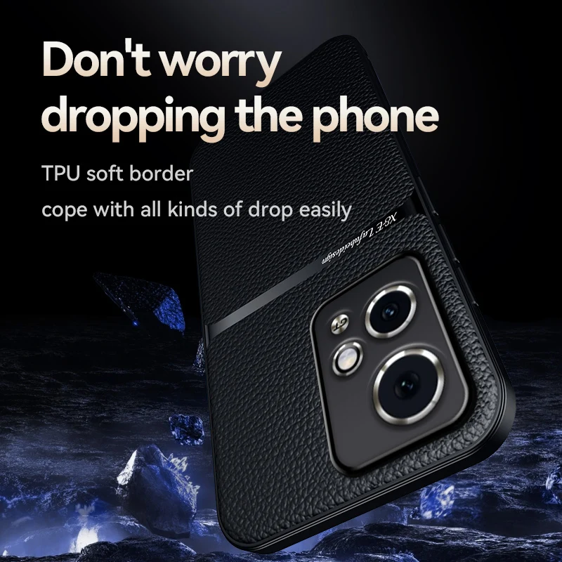 Высококачественная Роскошная деловая кожаная Магнитная Противоударная задняя