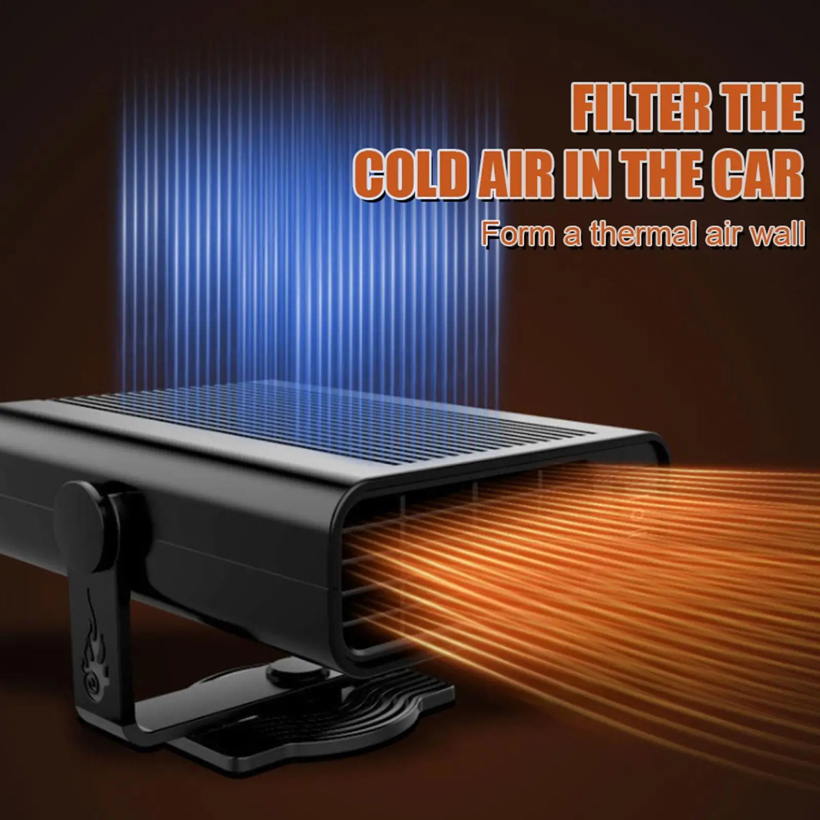 

12V/24V Car Heater Defroster Portable Car ​Electric Heater Heating Cooling Fan Defroster Demister For Cars Trucks Car Accessory