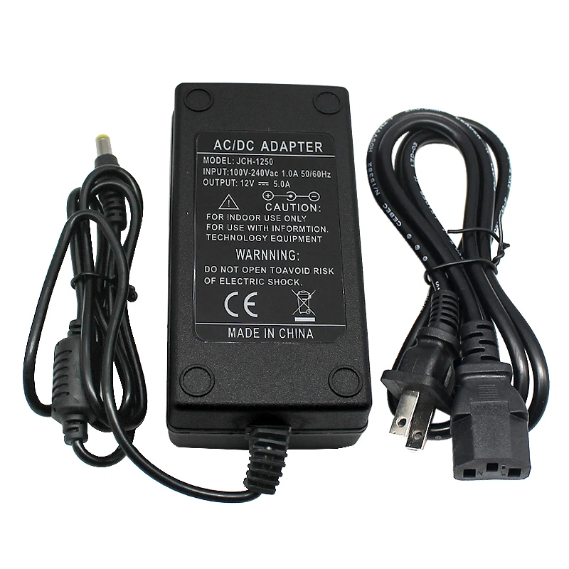 Power Supply Adapter DC 12V 5A Universal Charger Hoverboard AC 220V to |