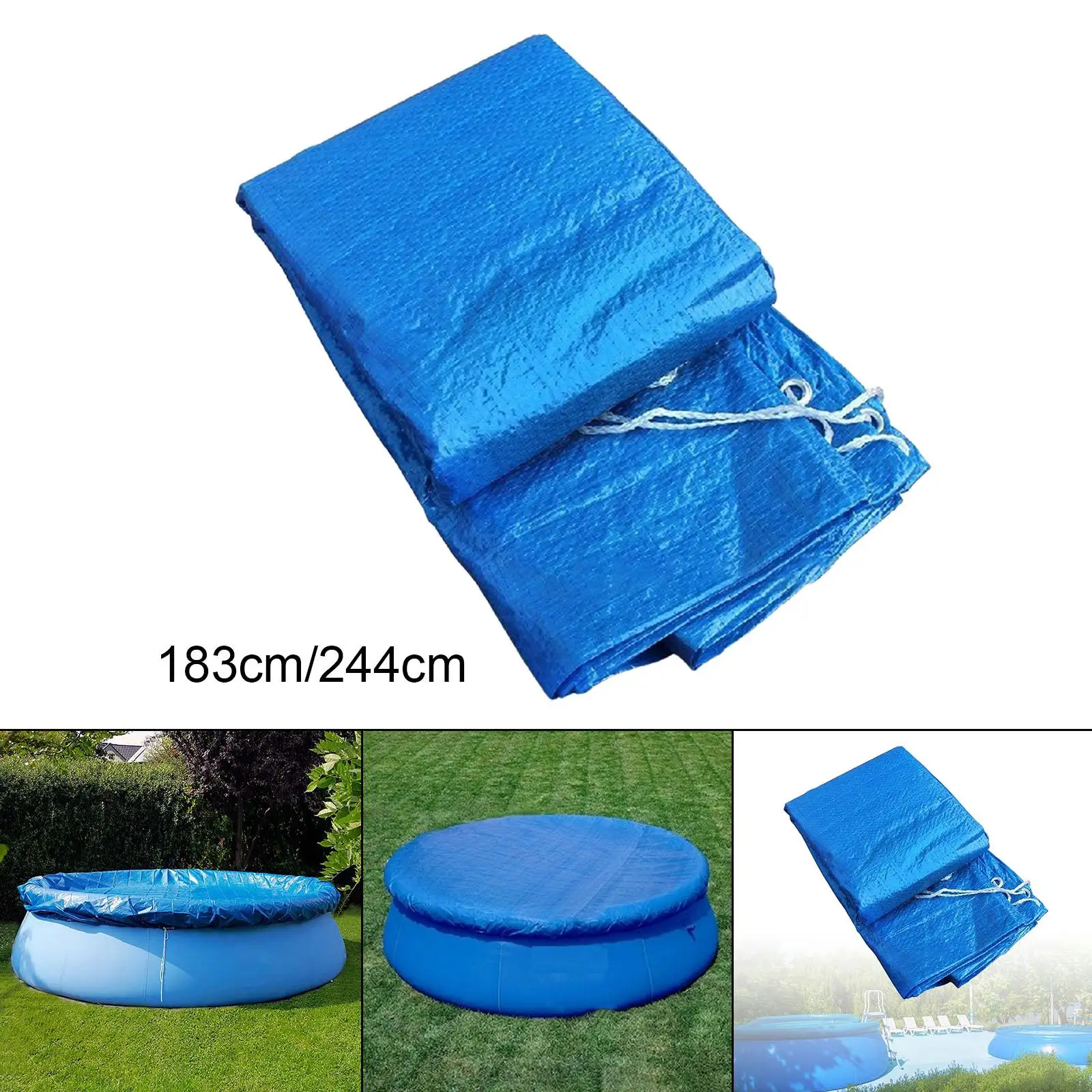 

Swimming Pool Cover Round Heat Insulation Anti-Sunbrun Dustproof Durability Pool Heat Insulation Film for Sports Pool Garden Gym