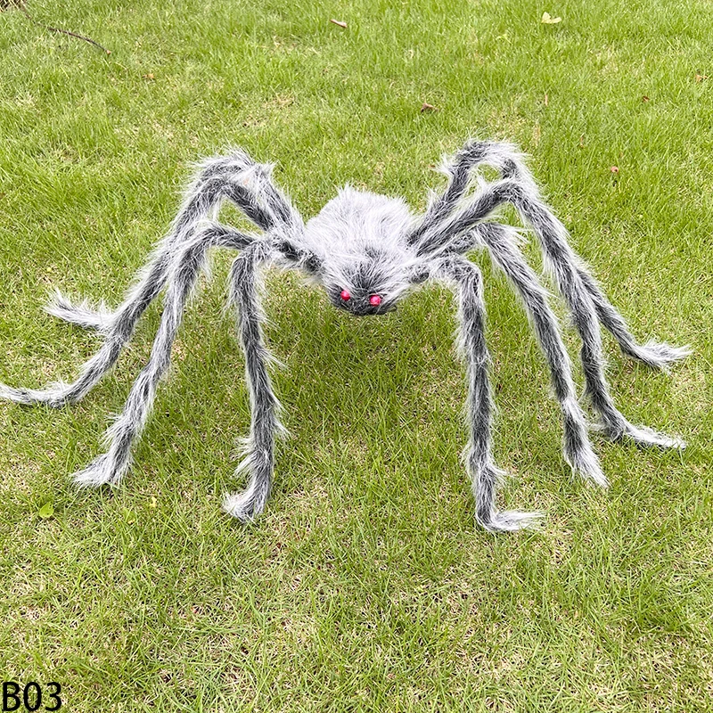 

125 см Хэллоуин большой плюшевый паук ужас украшение на Хэллоуин паук страшный комнатный домашний крик уличный Сад Двор декоративные принадлежности