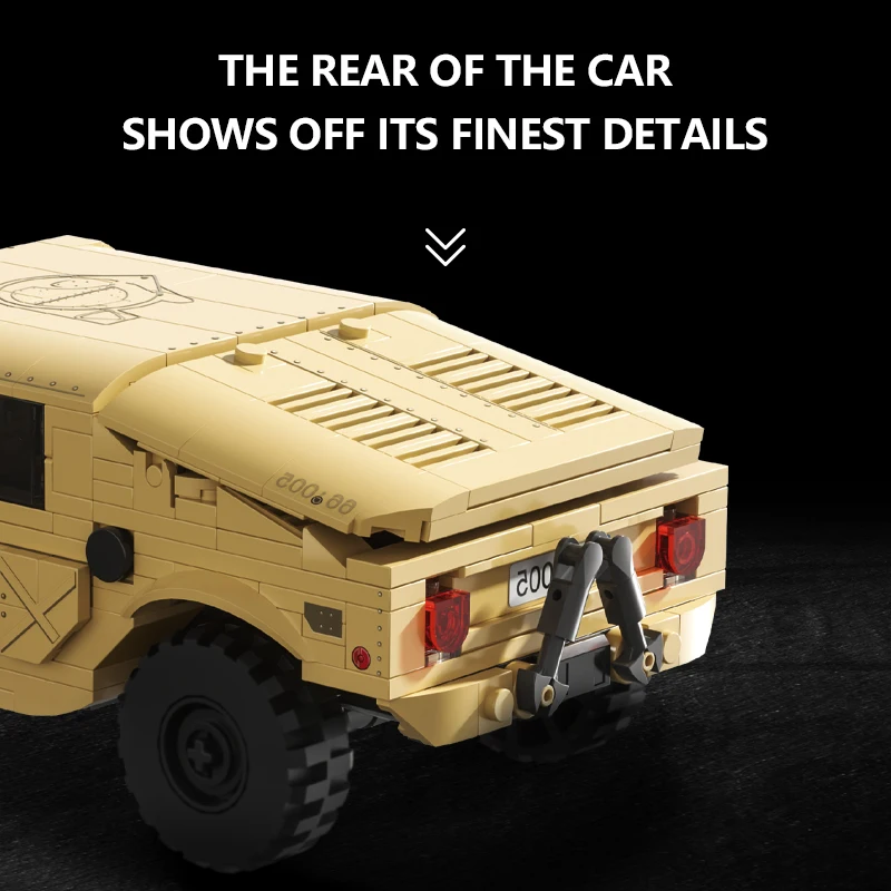 510 шт. военная машина H1 строительные блоки песчаный внедорожный автомобиль