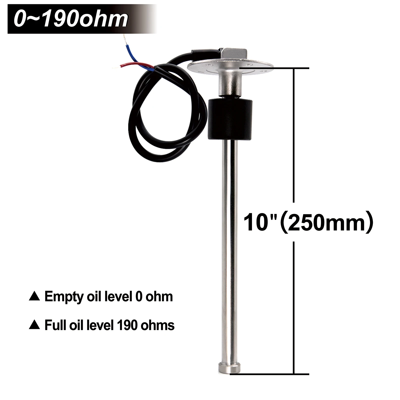 

Датчик Уровня Топлива Из Нержавеющей Стали 0-190 Ом, Датчик Уровня Воды Для Автомобиля, Лодки, Резервуара Для Воды